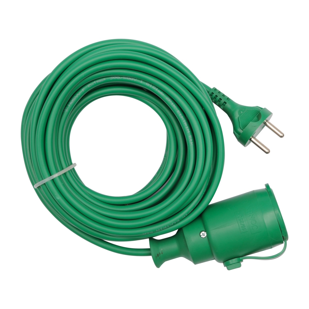 PRELUNGITOR VERDE 230 V-50HZ, 10M (2X1MM)