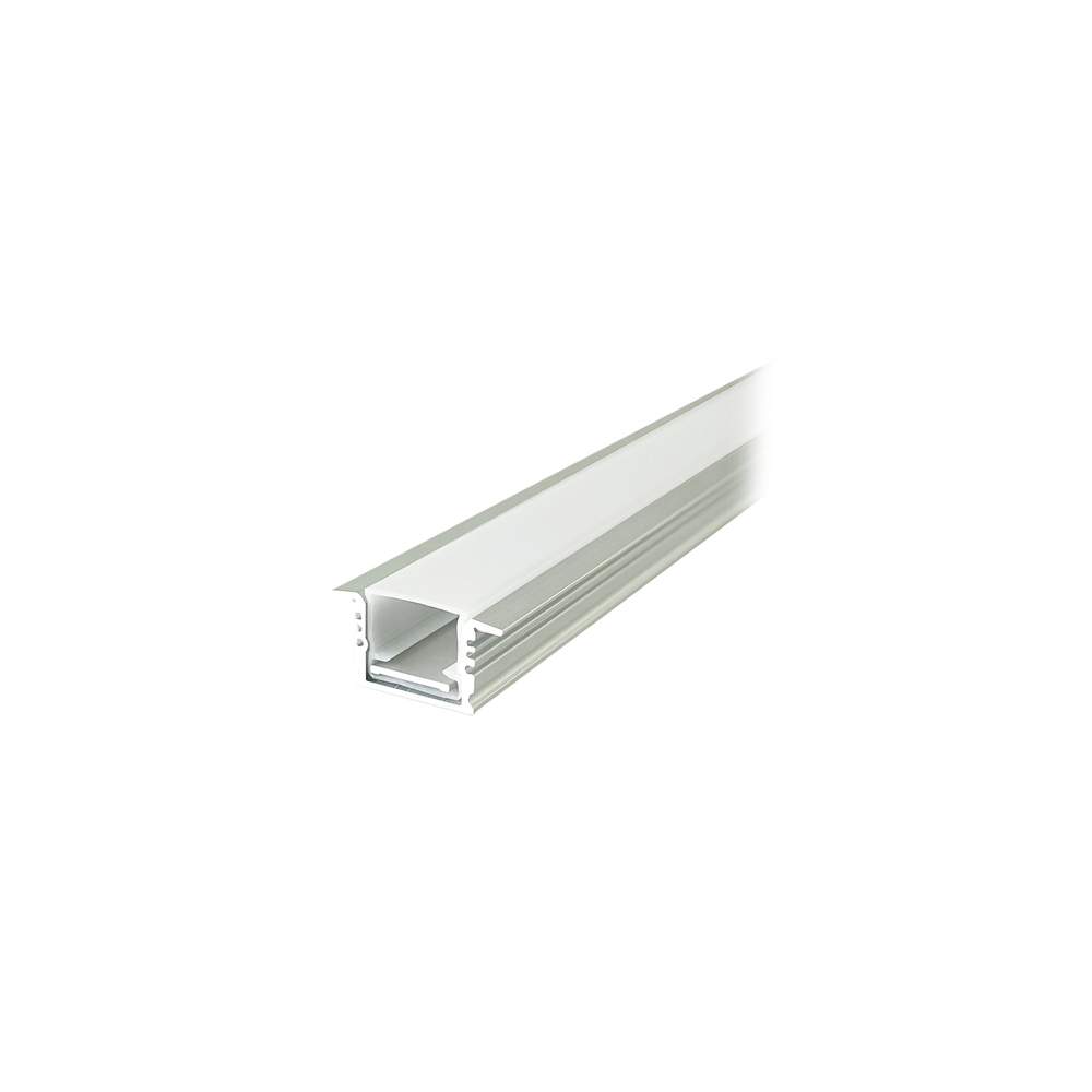 PROFIL ALUMINIU PENTRU BANDA LED 2M 17MM X 14MM - ARGINTIU