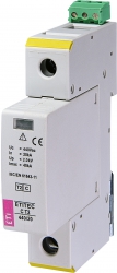 Protecție supratensiuni etitec c t2 440/20 1+0 rc