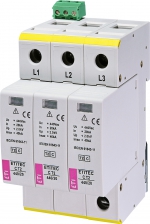 Protecție supratensiuni etitec c t2 440/20 3+0 rc