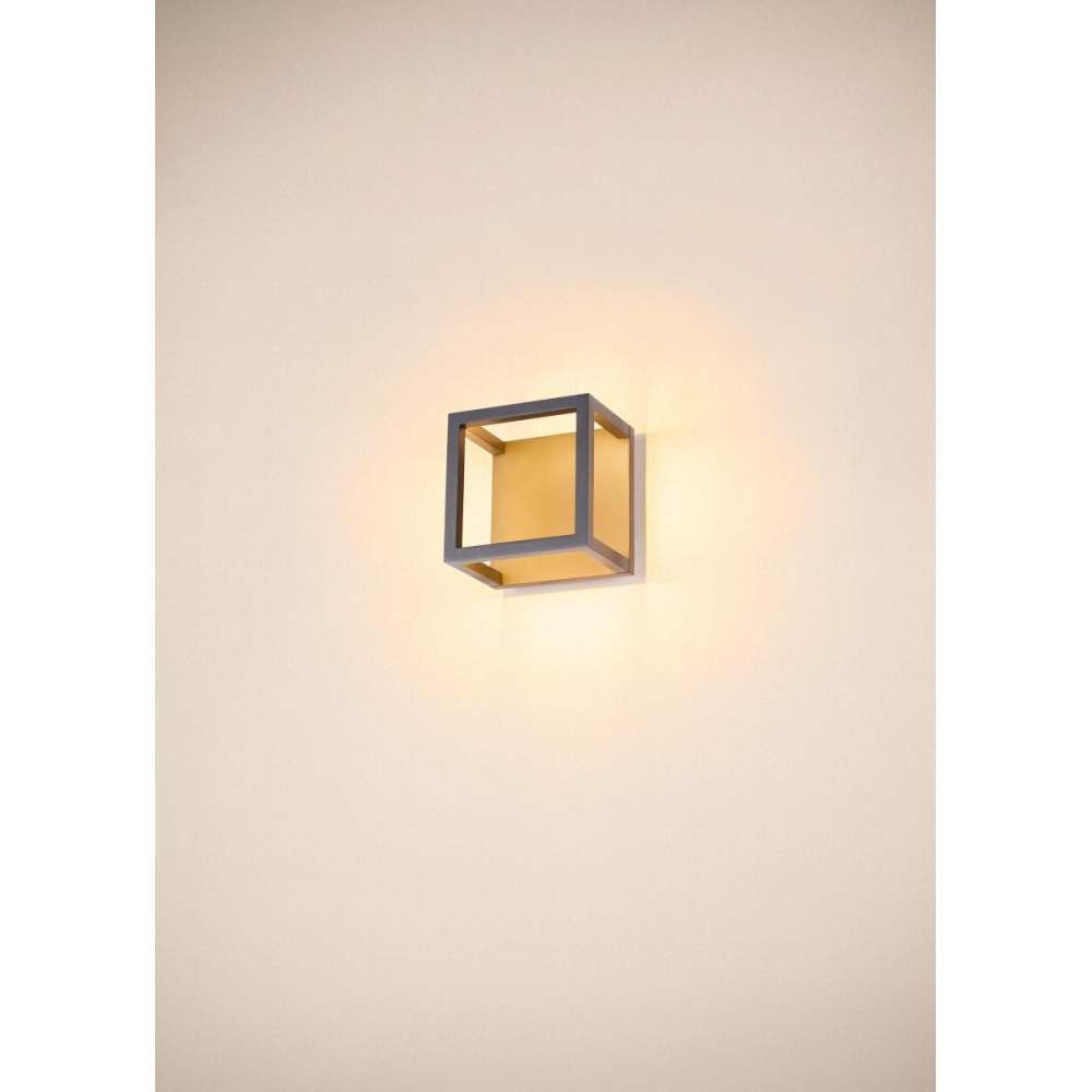 QUADRULO CL LED 7,5W 230lm  830 230V IP55 antracit/alb