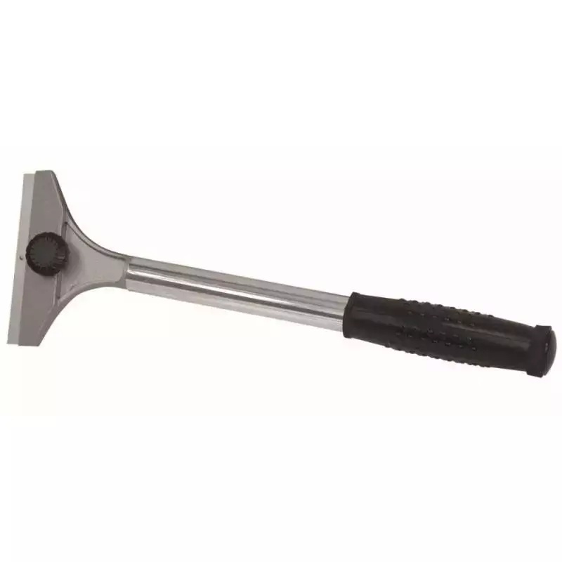 Racleta din metal , m&acirc;ner din cauciuc , lame mari 102mm