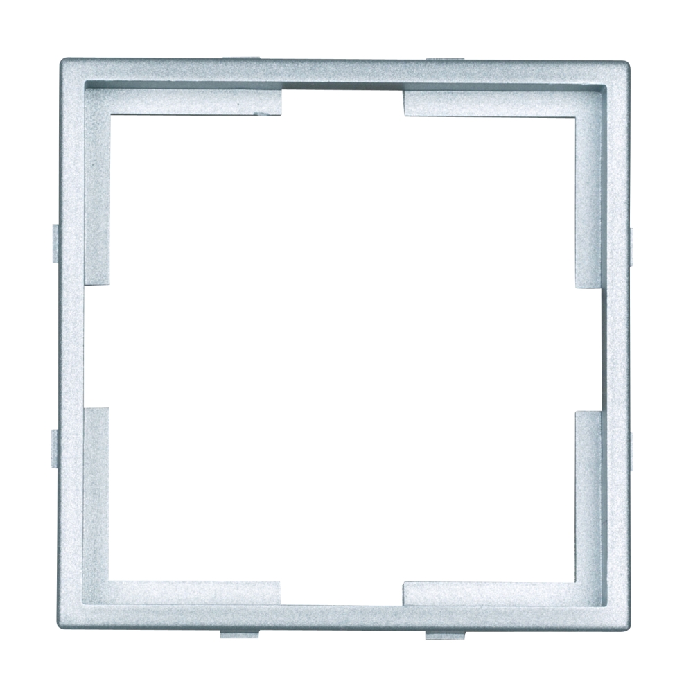 Ramă adaptoare de la 50x50mm la 55x55mm, argintiu