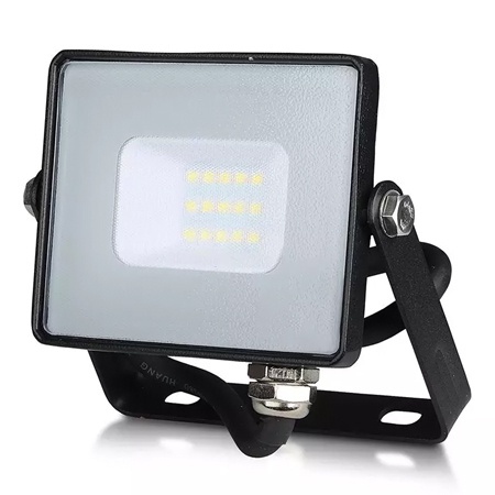 Reflector led smd 10w 3000k ip65 negru, cip samsung