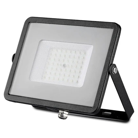Reflector led smd 50w 3000k ip65 negru, cip samsung