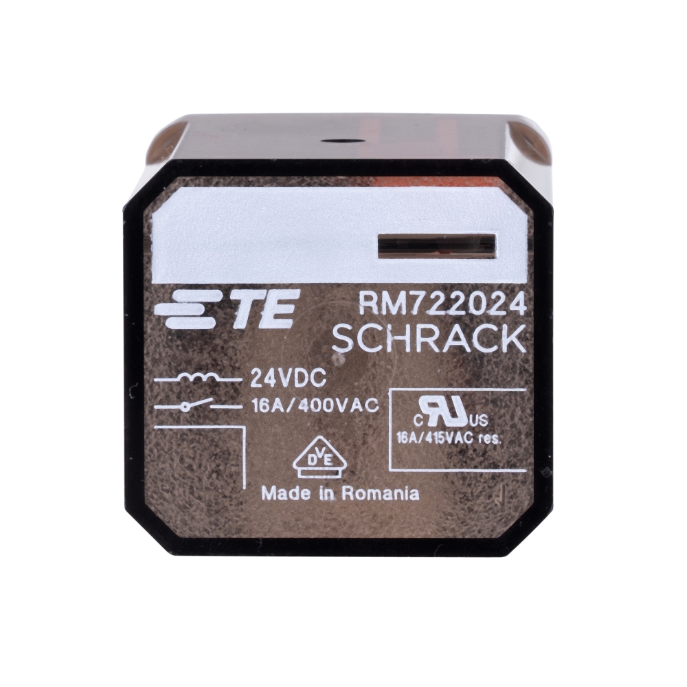 Releu de putere 3CC 24Vc.c. 16A, capac normal AMP Faston 187