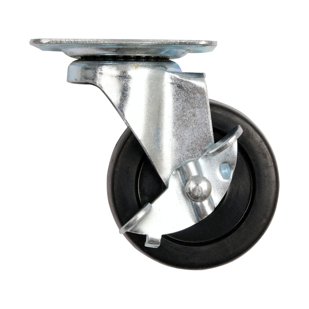 ROATĂ PIVOTANTĂ CU FR&Acirc;NĂ,POLIPROPILENĂ, 50MM