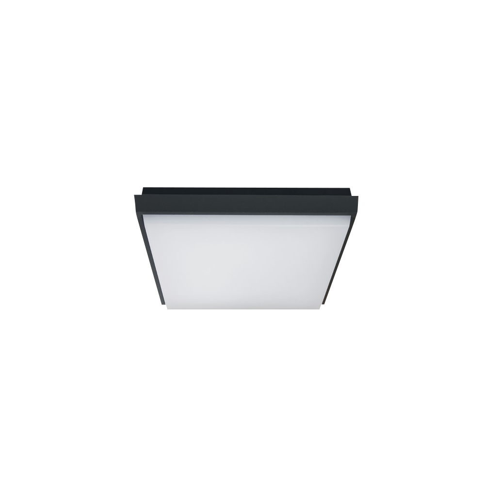 Rona Square LED 20W, 3000K, 1600lm, IP54,antracit