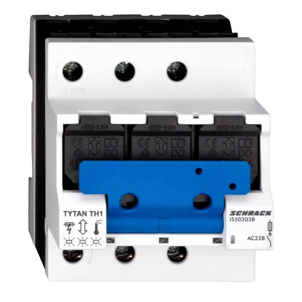 Separator sarc. pt. fuz. D0 TYTAN-TH1 3p, 63A, cu suprav.