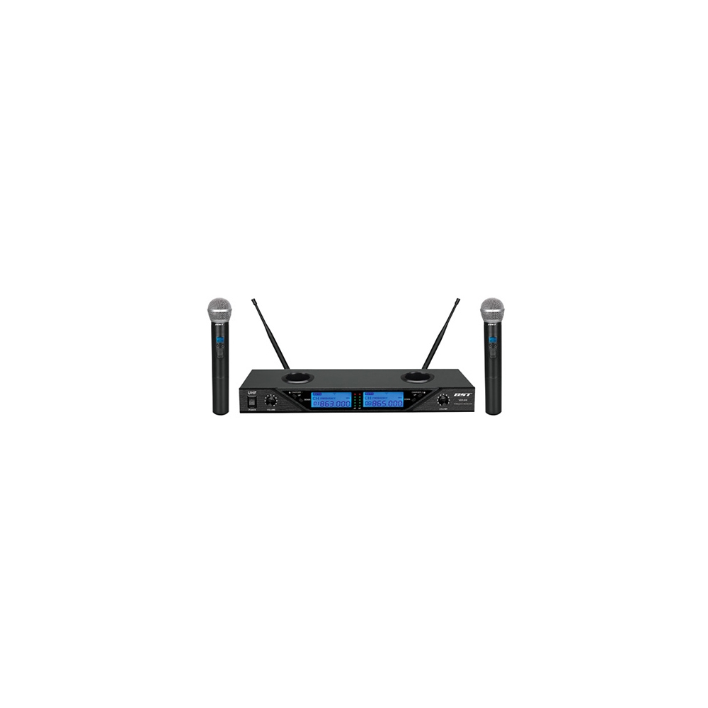 SET 2 MICROFOANE WIRELESS 8 CANALE REGLABILE BST