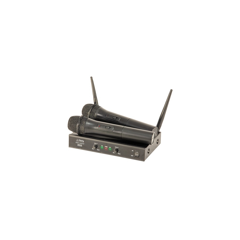 SET 2 MICROFOANE WIRELESS UHF 863.2 & 864.2 MHZ