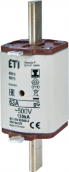 Siguranță nh1/i gg 63a/500v