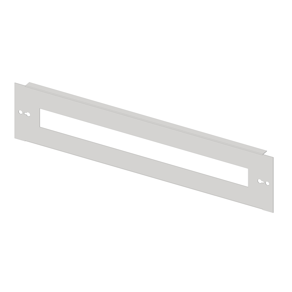 Slotted front Plate 640mm G3 sheet steel, 29MW for wide 5