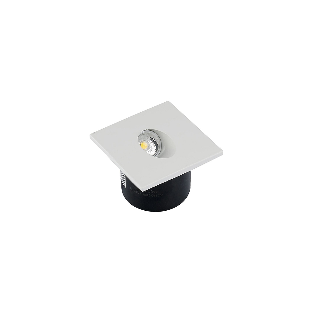 SPOT LED STEPLIGHT 3W 3000K ALB CALD