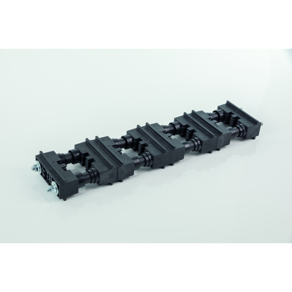 Suport de bare profilate din Al cu fixare pe spate,1250A, 4P