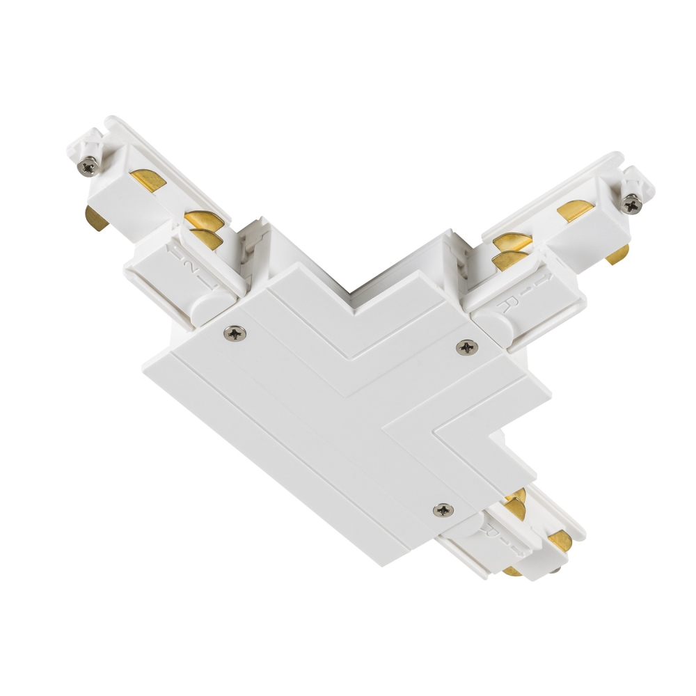 T-connector  S-TRACK 3-phase-&icirc;ncastrata șină ,IP20,alb