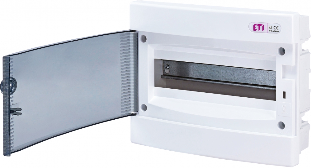 Tablou distributie 12m montaj ingropat, usa transparenta ecm12pt