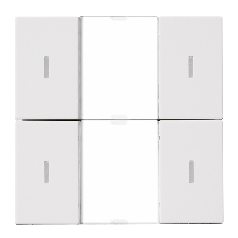 Taster KNX, două perechi, cu LED de stare, alb