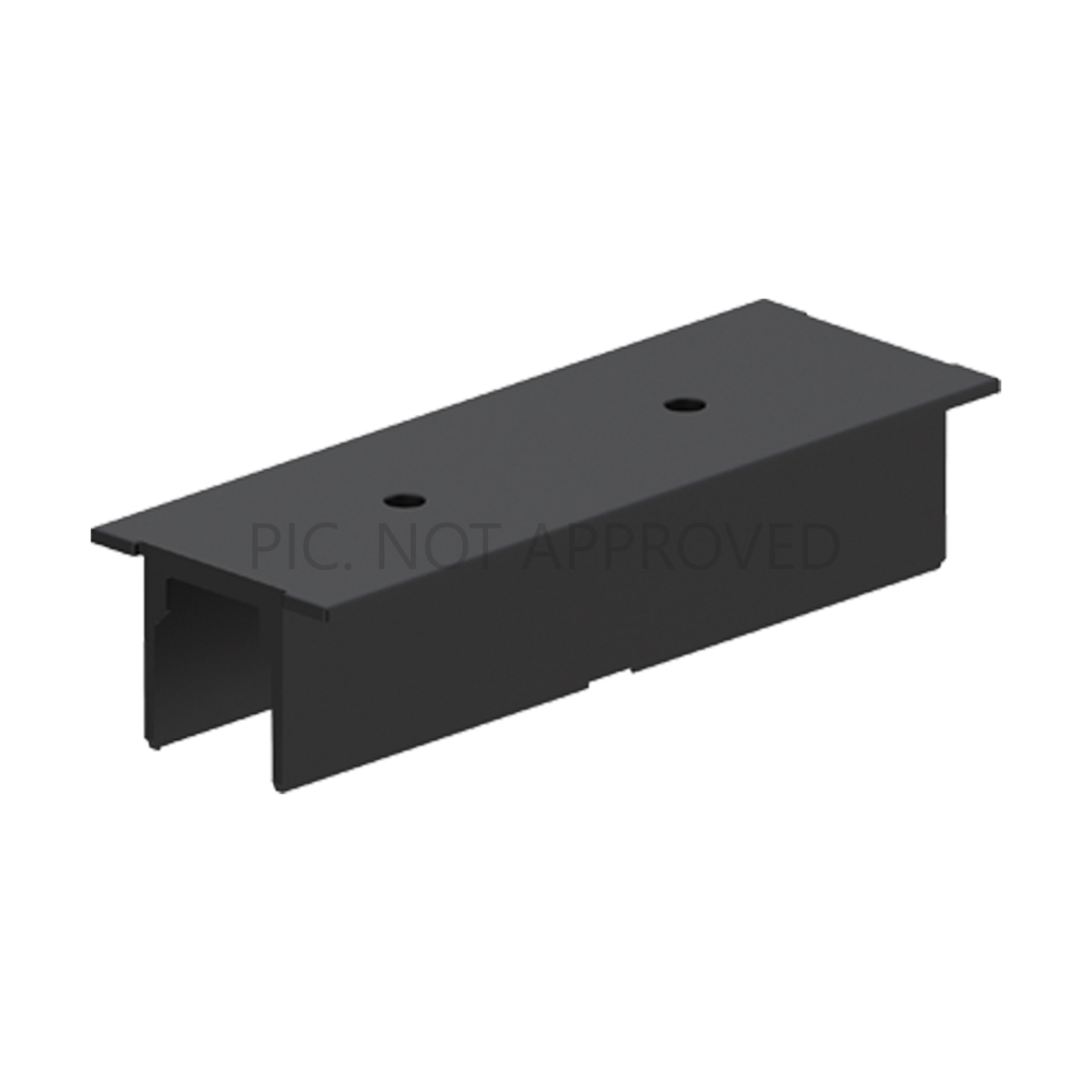 TRACK ON RECESSED COVER 3-PHASE POWER FEED DALI negru