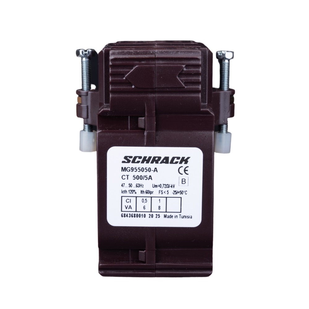 Transformator de curent 500/5A, 40x10, clasă 0,5