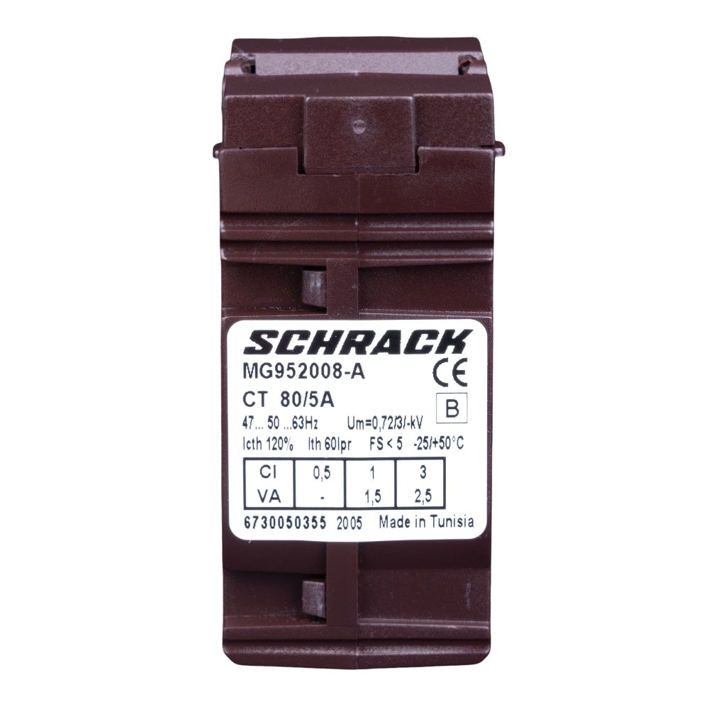 Transformator de curent 80/5A, D=21mm, , clasă 1