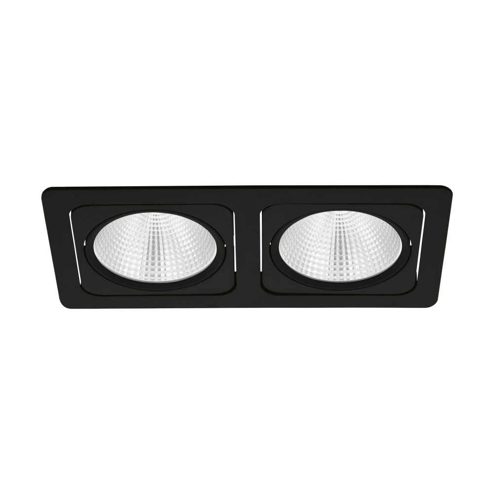 Vascello G2" swivelling 2 x 19W 4000K black IP20